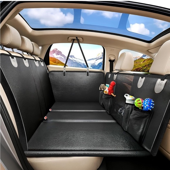 Brand New Back Seat Extender for Dogs Waterproof Scratch Resistant Black